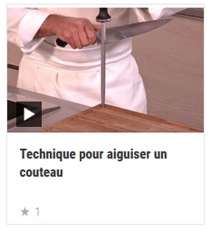 Technique pour aiguiser un couteau