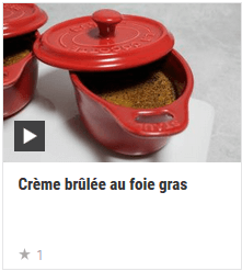 Crème brûlée au foie gras