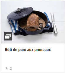 Rôti de porc aux pruneaux